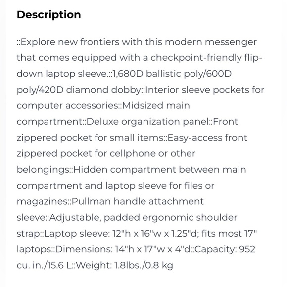 OGIO Voyager Messenger/ Laptop Bag_ Men or Women_Black - Picture 11 of 11